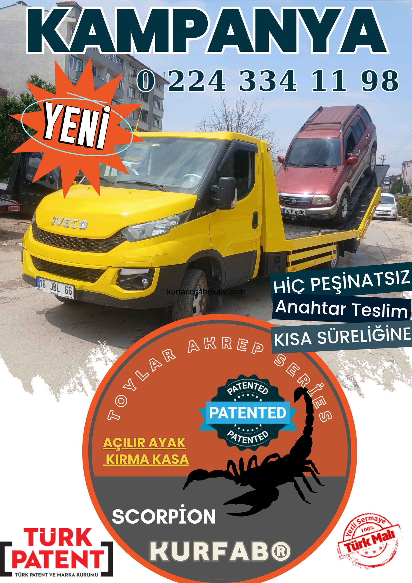 Kurfab Kırma Kasa Kurtarıcı İmalatı